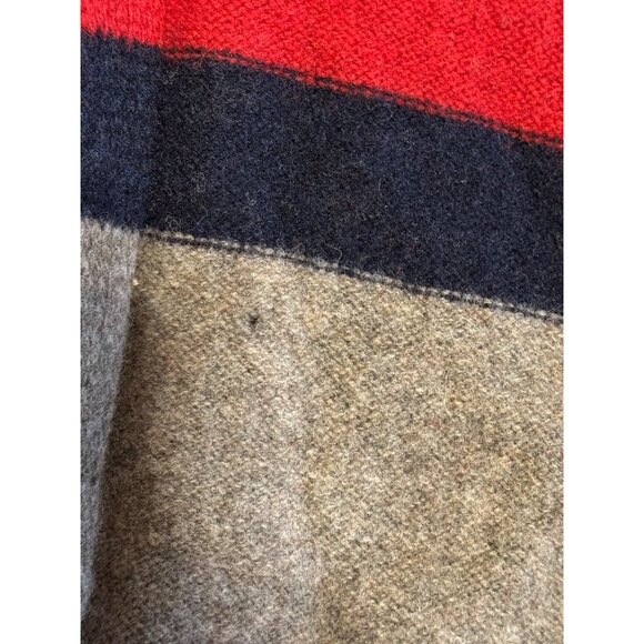 Gap Wool Striped Scarf In Red/Gray/Black - Picture 5 of 5